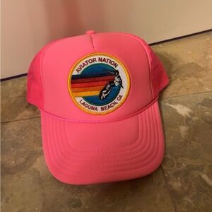Pink Aviator Nation Hat